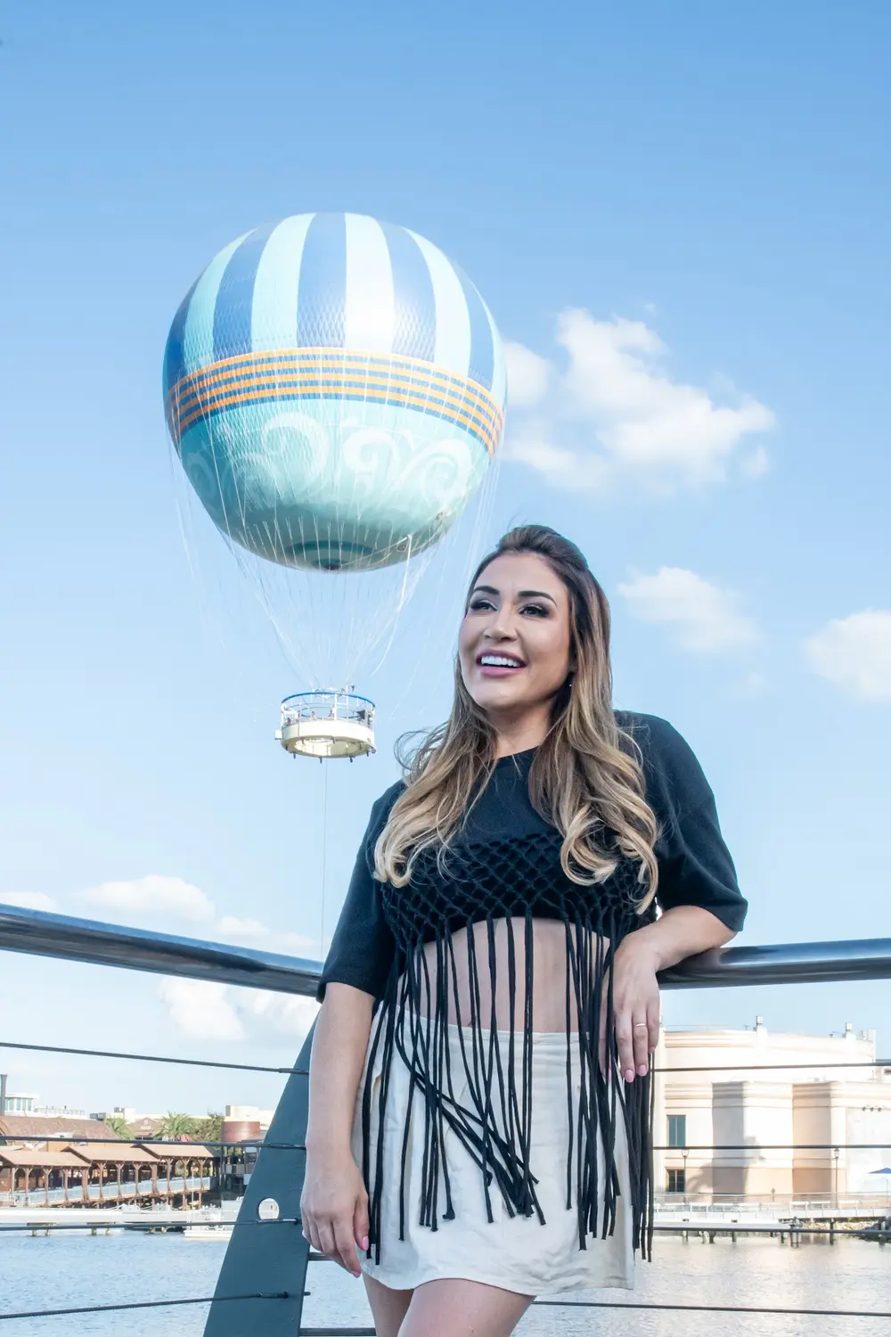 Silviene Dropa em uma viagem à Disney